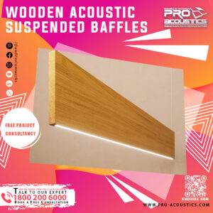 Wooden Acoustic Suspended Baffles