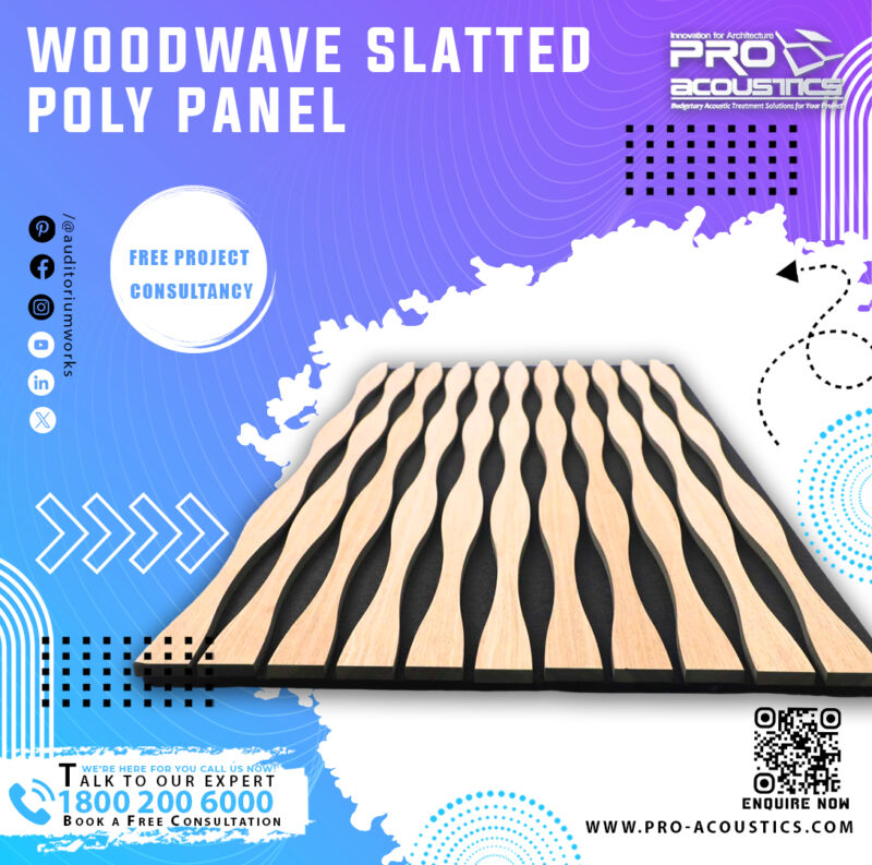 Woodwave slatted Poly Panel
