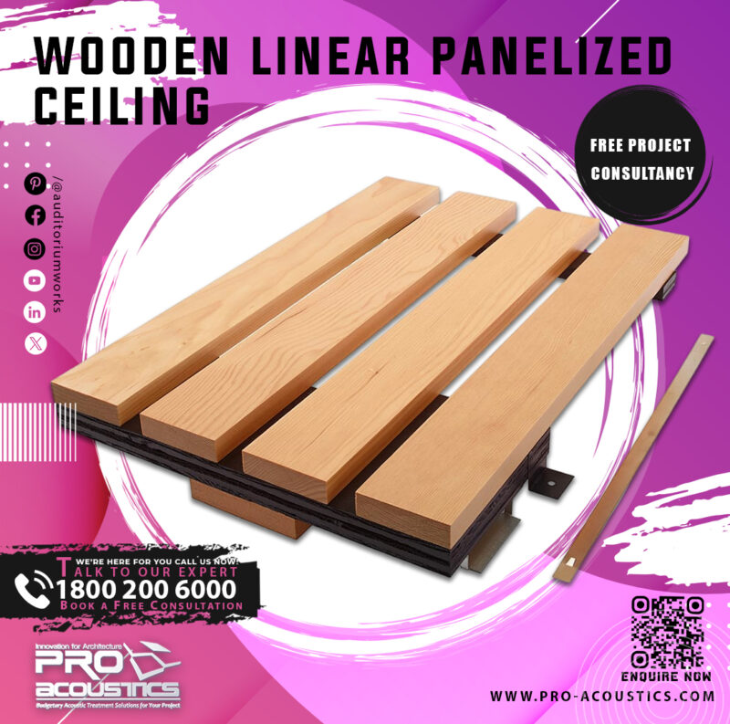 Wooden Linear Panelized Ceiling