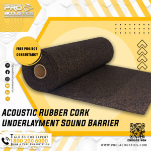 Acoustic Rubber Cork Underlayment Sound Barrier