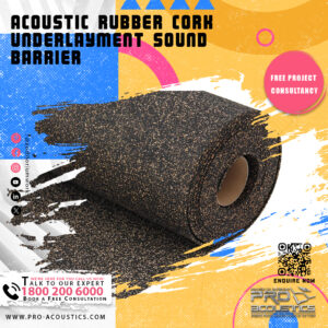 Acoustic Rubber Cork Underlayment Sound Barrier