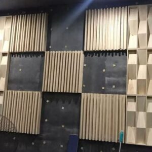 3D Acoustic Wall Wooden Sound Diffuser For Studio