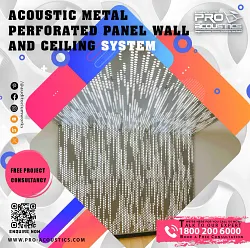 Acoustic Metal Perforated Panel Wall and Ceiling System