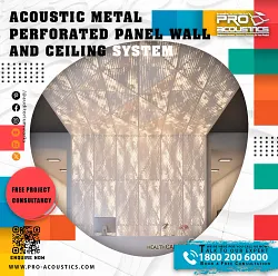 Acoustic Metal Perforated Panel Wall and Ceiling System