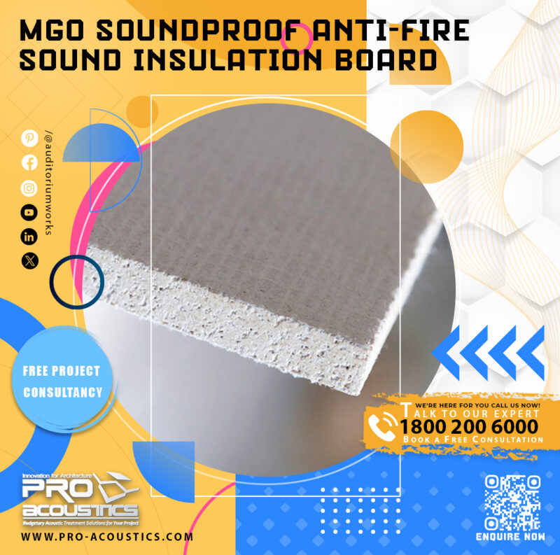 MgO Soundproof Anti-Fire Sound Insulation Board