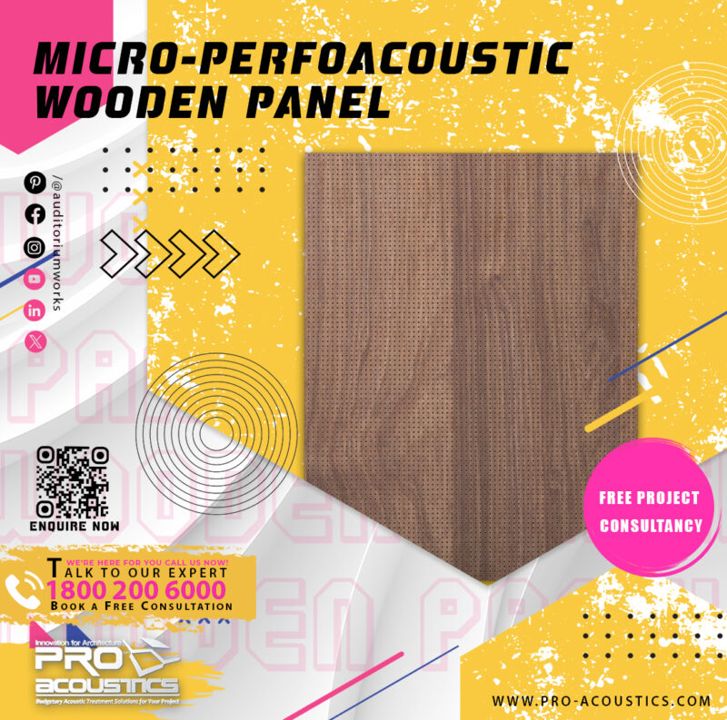 Micro-PerfoAcoustic Wooden panel