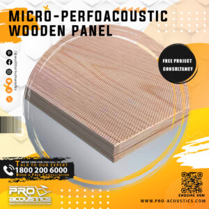 Micro-PerfoAcoustic Wooden panel