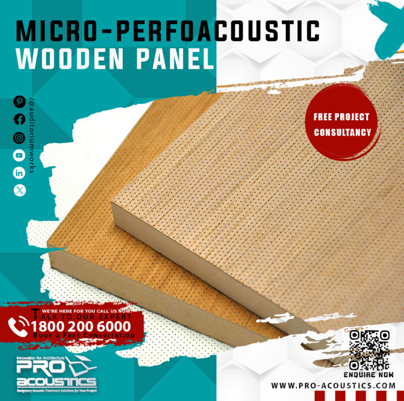 Micro-PerfoAcoustic Wooden panel