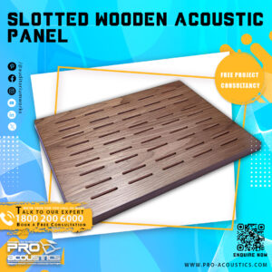 Slotted Wooden Acoustic panel