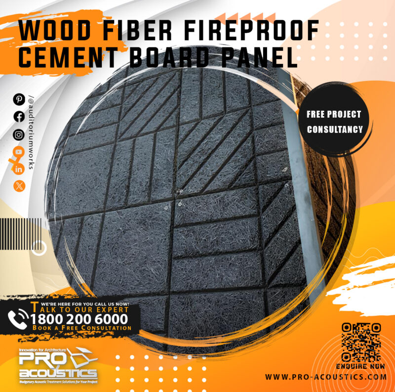 Wood Fiber Fireproof Cement Board Panel