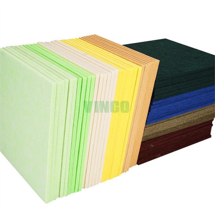 9mm-12mm Recycled Polyester Acoustic Board-sound Proof Acoustic Tiles