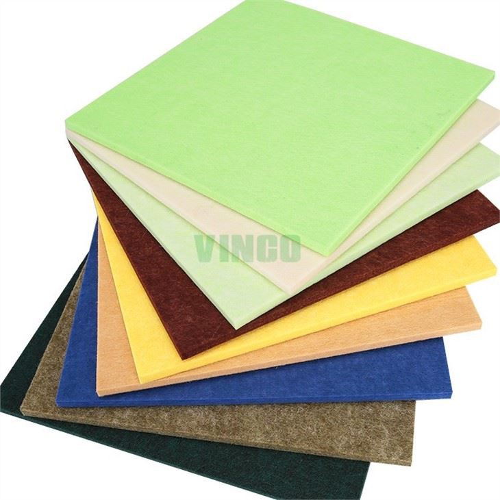 9mm-12mm Recycled Polyester Acoustic Board-sound Proof Acoustic Tiles