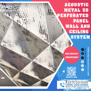 Acoustic Metal 3D Perforated Panel Wall and Ceiling System