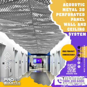 Acoustic Metal 3D Perforated Panel Wall and Ceiling System