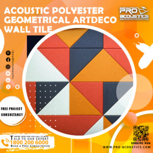 Acoustic Polyester Geometrical ArtDeco wall Tile