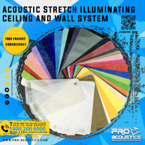 Acoustic Stretch Illuminating Ceiling and wall System