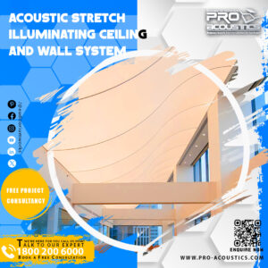 Acoustic Stretch Illuminating Ceiling and wall System