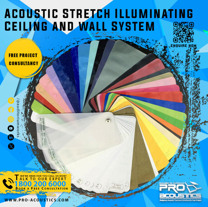 Acoustic Stretch Illuminating Ceiling and wall System