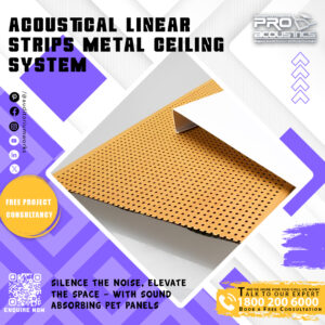 Acoustical Linear Metal Strips Ceiling System