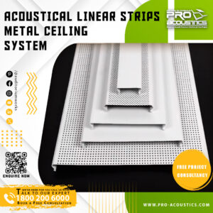 Acoustical Linear Metal Strips Ceiling System