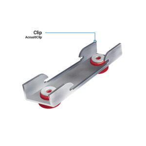 AcoustiClip Concrete Ceiling System Soundproof Kit