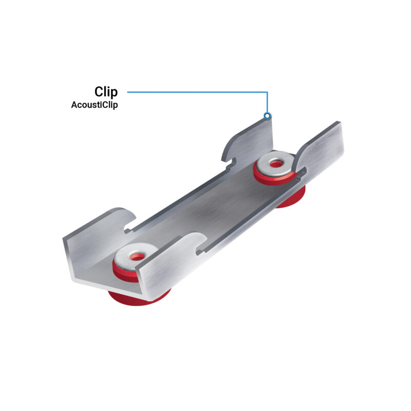 AcoustiClip Concrete Ceiling System Soundproof Kit