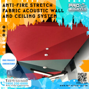 Anti-Fire Stretch Fabric Acoustic Wall and Ceiling System