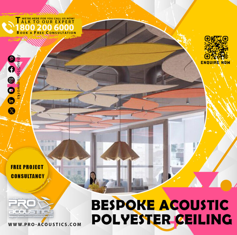 Bespoke Acoustic polyester ceiling