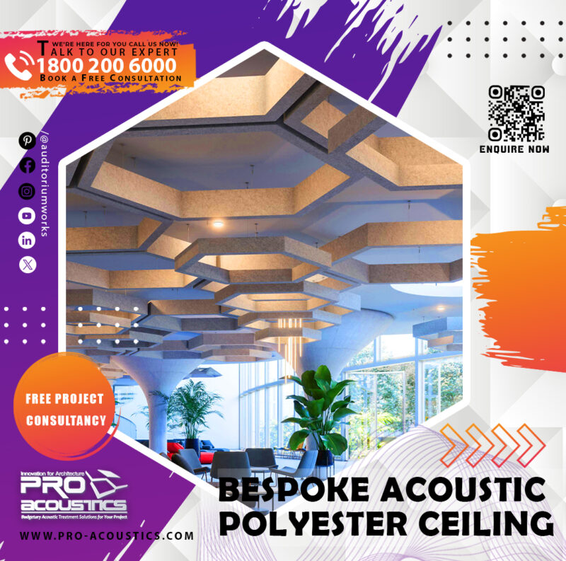 Bespoke Acoustic polyester ceiling
