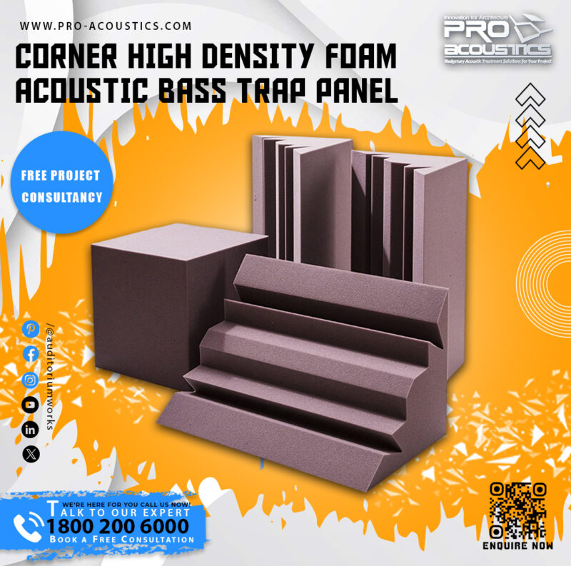 Corner Foam Acoustic Bass Trap Panel