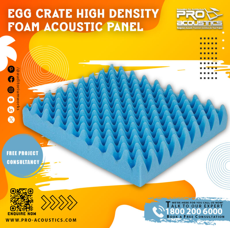 Egg crate High density Foam Acoustic Panel