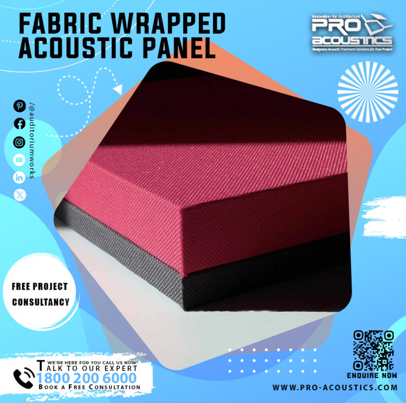 Fabric Wrapped Sound Absorbing Acoustic Panel
