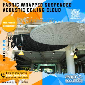 Fabric Wrapped Suspended Acoustic Ceiling Cloud