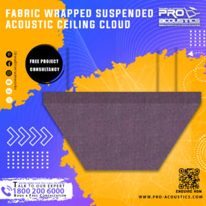Fabric Wrapped Suspended Acoustic Ceiling Cloud