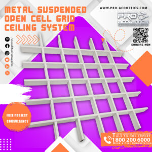 Metal Suspended Open Cell Grid Ceiling System