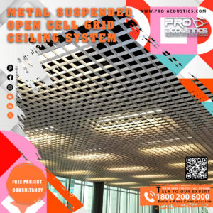 Metal Suspended Open Cell Grid Ceiling System