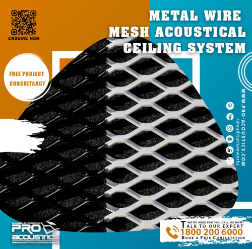 Metal Wire Mesh Acoustical Ceiling System