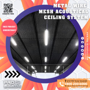 Metal Wire Mesh Acoustical Ceiling System