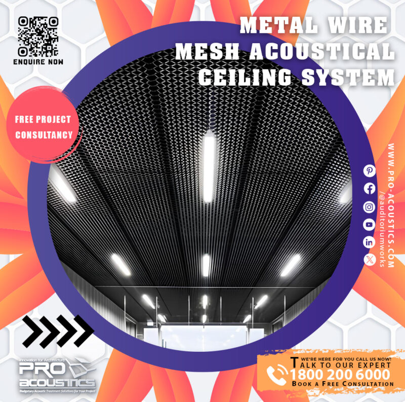 Metal Wire Mesh Acoustical Ceiling System