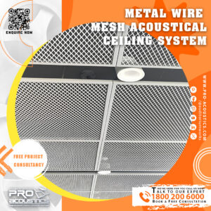 Metal Wire Mesh Acoustical Ceiling System