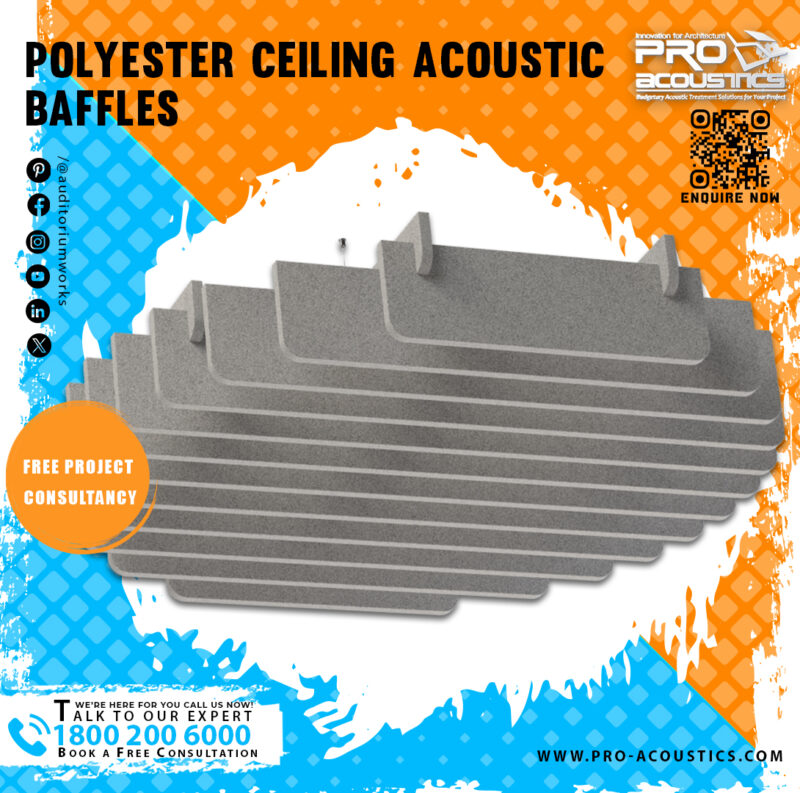 Polyester Ceiling Acoustic Baffles