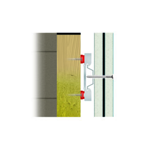 AcoustiClip Solid Party Wall Stud System Soundproof Kit