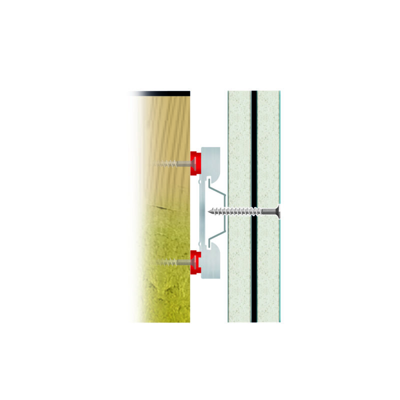 AcoustiClip Stud Wall System Soundproof Kit