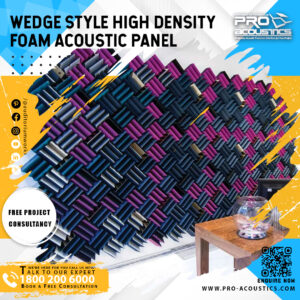 Wedge style foam Acoustic panel