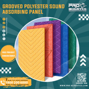 Grooved Polyester Sound Absorbing Panel