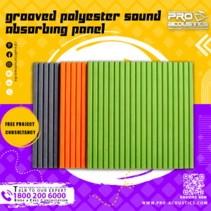Grooved Polyester Sound Absorbing Panel