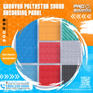 Grooved Polyester Sound Absorbing Panel