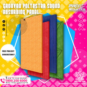 Grooved Polyester Sound Absorbing Panel