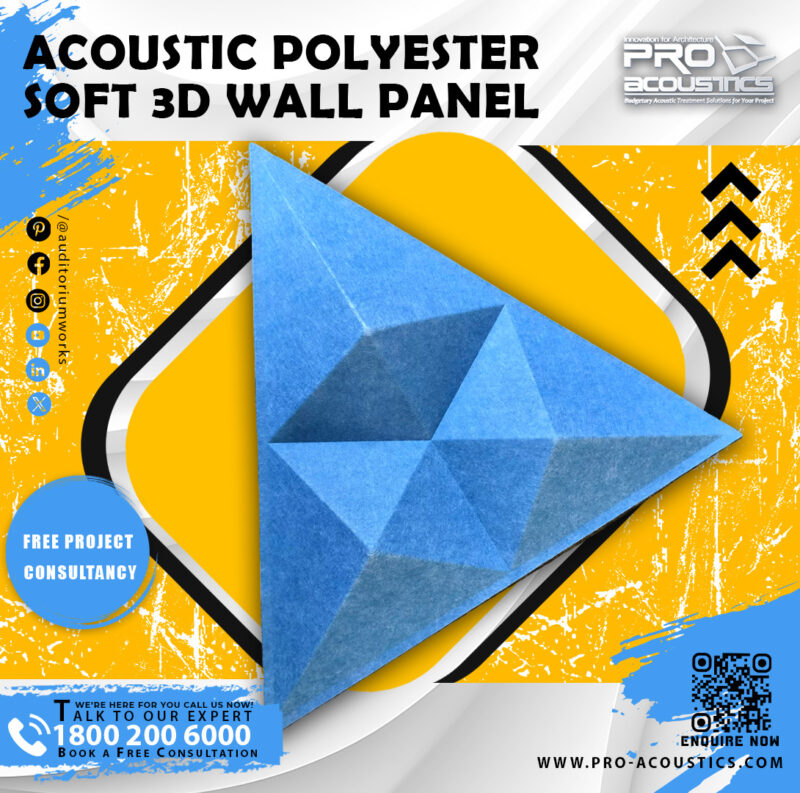 Acoustic Polyester Soft 3D Acoustic Panel