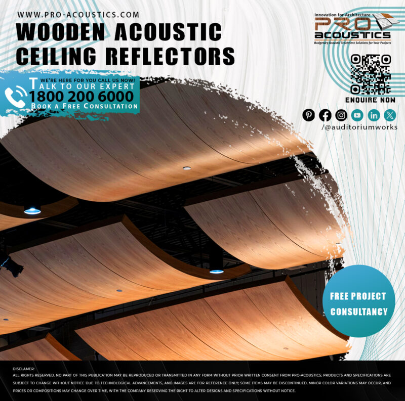 Acoustic Wooden Sound Reflectors